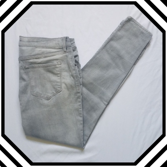 Old Navy Denim - Old Navy Gray Rockstar Mid Rise Skinny Jeans